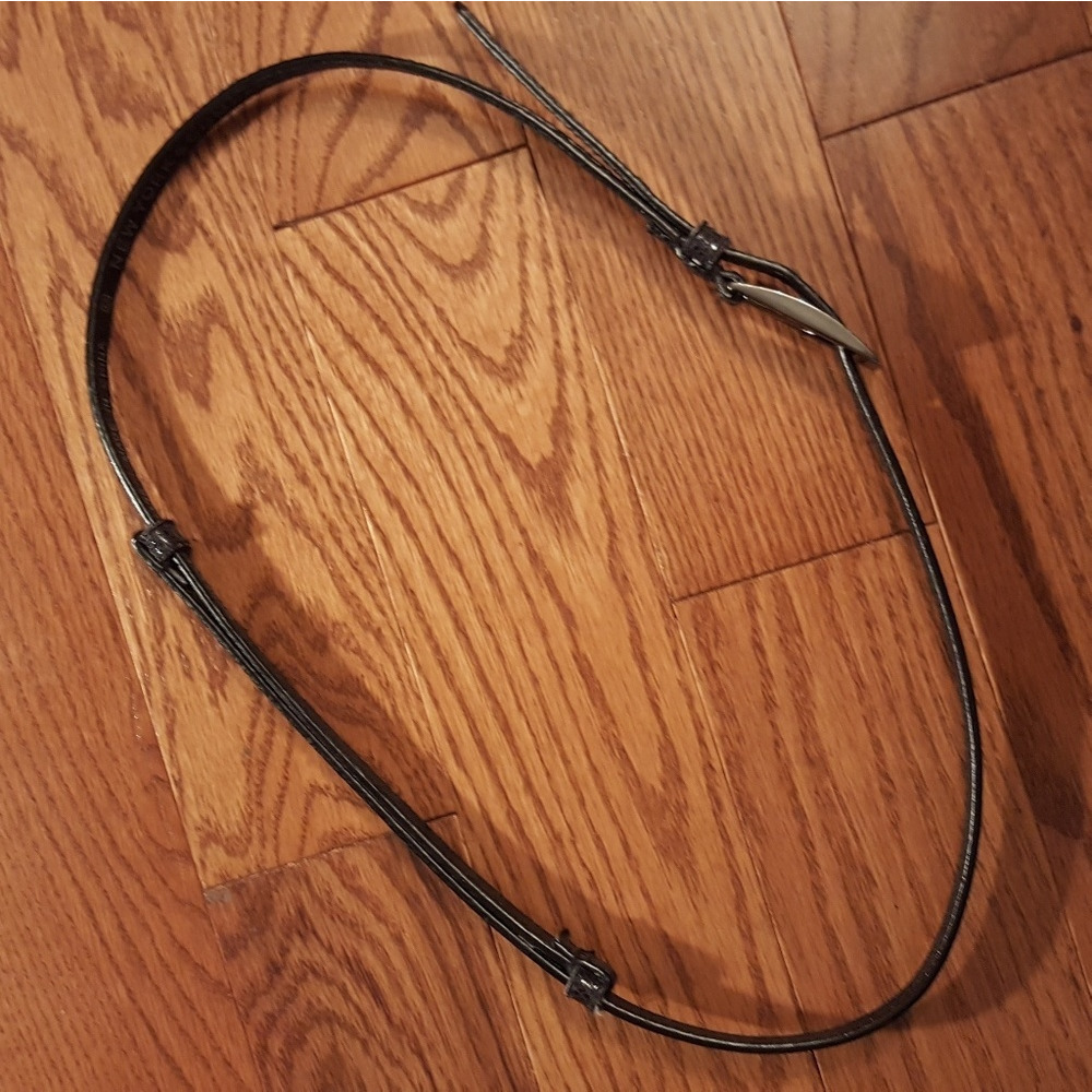 Ny & CO black texture belt